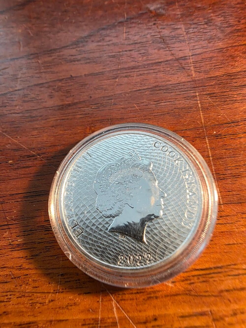 2022 COOK ISLANDS HMS BOUNTY -1 OZ. .9999 FINE SILVER COIN -BRILLIANT UNCIRCULAT